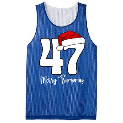 Merry Trumpmas 47 Family Matching Pj Funny Christmas Trump Gift Mesh Reversible Basketball Jersey Tank