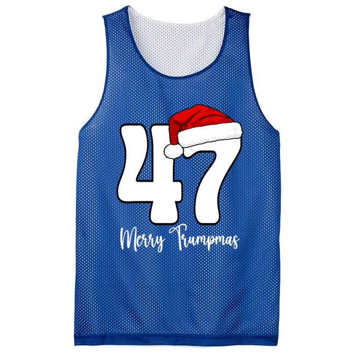 Merry Trumpmas 47 Family Matching Pj Funny Christmas Trump Gift Mesh Reversible Basketball Jersey Tank