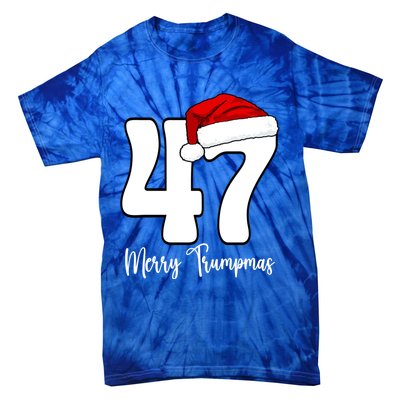 Merry Trumpmas 47 Family Matching Pj Funny Christmas Trump Gift Tie-Dye T-Shirt