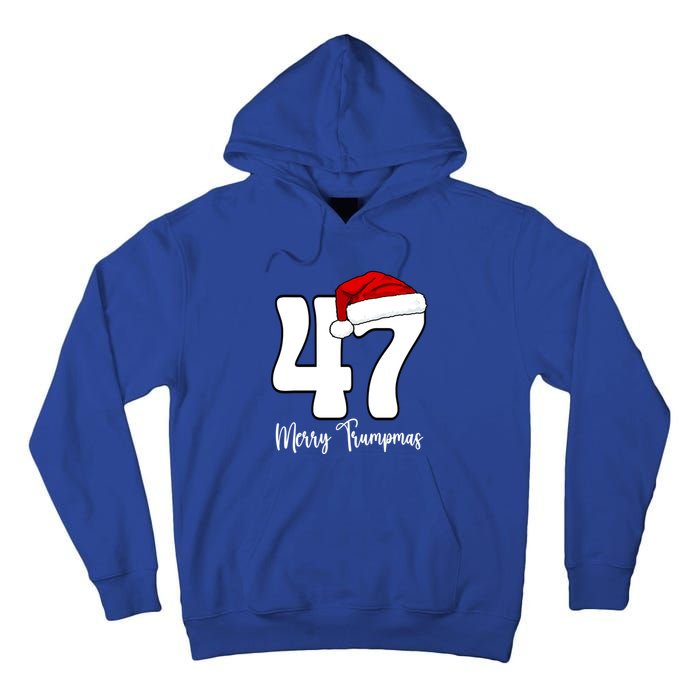 Merry Trumpmas 47 Family Matching Pj Funny Christmas Trump Gift Tall Hoodie