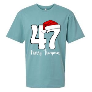 Merry Trumpmas 47 Family Matching Pj Funny Christmas Trump Gift Sueded Cloud Jersey T-Shirt