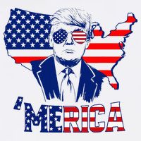 Merica Trump 4th Of July Trump American Flag Beanie
