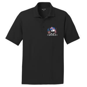 Merica Trump 4th Of July Us American Flag PosiCharge RacerMesh Polo