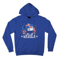 Merica Trump 4th Of July Us American Flag Hoodie