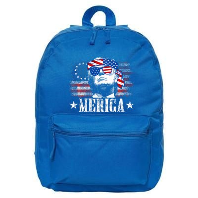 Merica Trump 4th Of July Us American Flag 16 in Basic Backpack