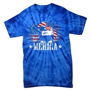 Merica Trump 4th Of July Us American Flag Tie-Dye T-Shirt