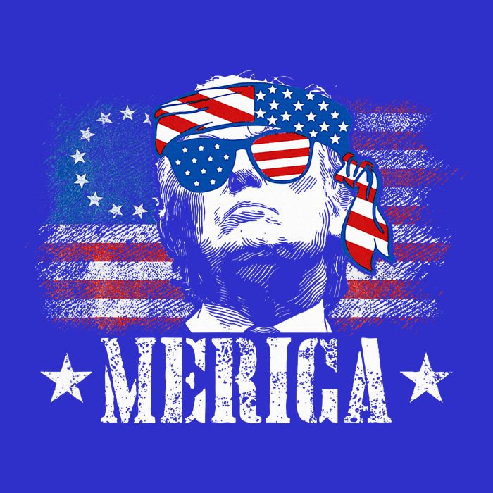Merica Trump 4th Of July Us American Flag Zip Tote Bag