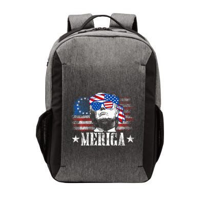 Merica Trump 4th Of July Us American Flag Vector Backpack