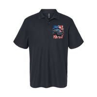 Monster Truck 4th Of JulyBoy American Flag Men USA Softstyle Adult Sport Polo