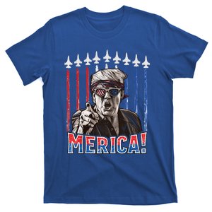 Merica Trump 4th Of July Patriotic American Flag Merica Gift T-Shirt