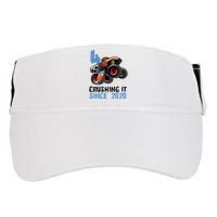 Monster Truck 4 Year Old Crushing It Since 2020 Birthday Adult Drive Performance Visor