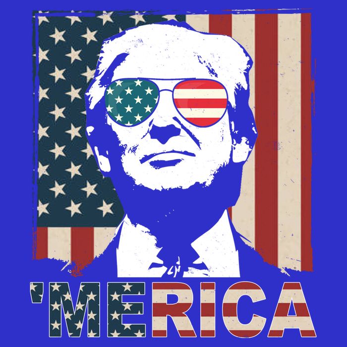 Merica Trump 4th Of July American Flag Republican Baby Bodysuit