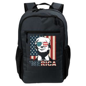 Merica Trump 4th Of July American Flag Republican Daily Commute Backpack