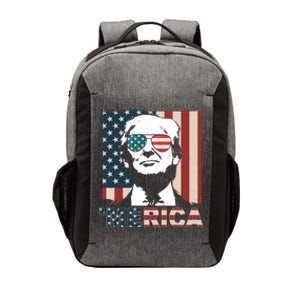 Merica Trump 4th Of July American Flag Republican Vector Backpack