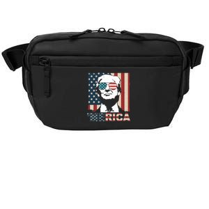 Merica Trump 4th Of July American Flag Republican Crossbody Pack