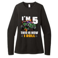 Monster Trucks 5th Birthday Party Five Years Womens CVC Long Sleeve Shirt