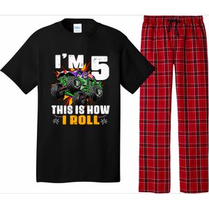 Monster Trucks 5th Birthday Party Five Years Pajama Set