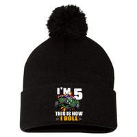 Monster Trucks 5th Birthday Party Five Years Pom Pom 12in Knit Beanie