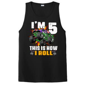 Monster Trucks 5th Birthday Party Five Years PosiCharge Competitor Tank