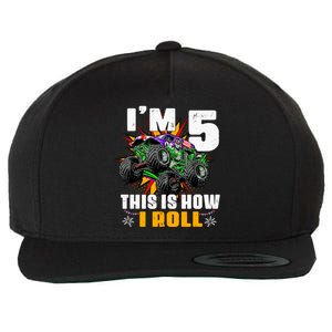 Monster Trucks 5th Birthday Party Five Years Wool Snapback Cap