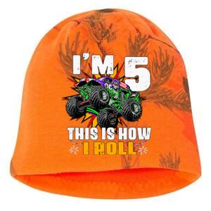 Monster Trucks 5th Birthday Party Five Years Kati - Camo Knit Beanie