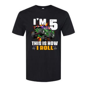 Monster Trucks 5th Birthday Party Five Years Softstyle CVC T-Shirt