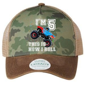 Monster Trucks 5th Birthday Party 5 Years Old Birthday Legacy Tie Dye Trucker Hat