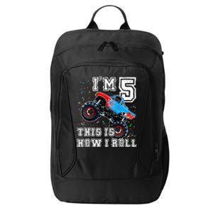 Monster Trucks 5th Birthday Party 5 Years Old Birthday City Backpack