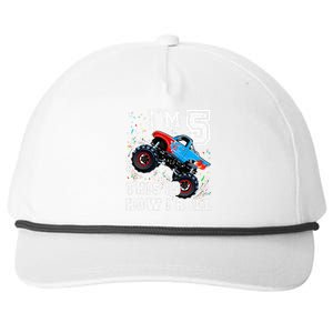 Monster Trucks 5th Birthday Party 5 Years Old Birthday Snapback Five-Panel Rope Hat