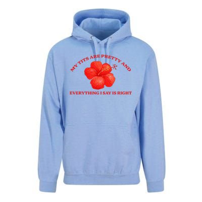 My Tits Are Pretty And Everything Unisex Surf Hoodie