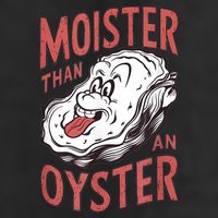 Moister Than An Oyster Funny Shucking Shellfish Shucker Large Microfiber Waffle Golf Towel