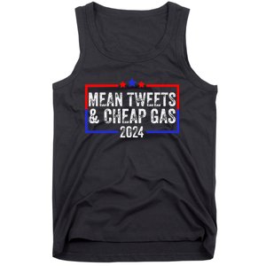 Mean Tweets And Cheap Gas Funny 2024 Pro Trump Tank Top