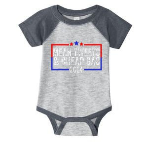 Mean Tweets And Cheap Gas Funny 2024 Pro Trump Infant Baby Jersey Bodysuit