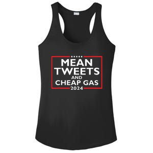 Mean Tweets And Cheap Gas Funny 2024 Protrump Election Ladies PosiCharge Competitor Racerback Tank