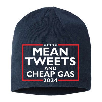 Mean Tweets And Cheap Gas Funny 2024 Protrump Election Sustainable Beanie