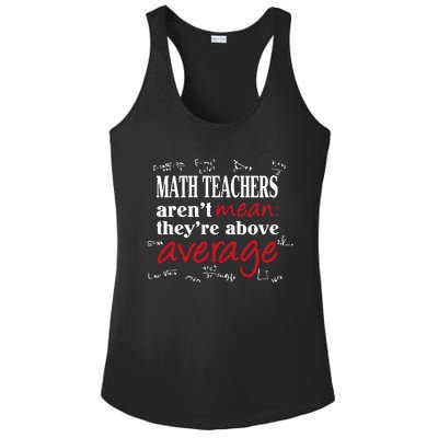 Math Teachers Aren’t Mean Above Average Ladies PosiCharge Competitor Racerback Tank