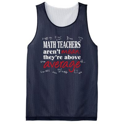 Math Teachers Aren’t Mean Above Average Mesh Reversible Basketball Jersey Tank