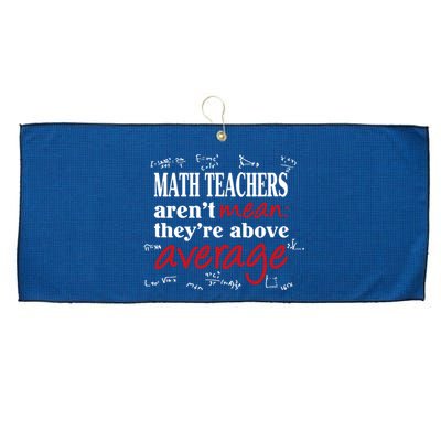 Math Teachers Aren’t Mean Above Average Large Microfiber Waffle Golf Towel