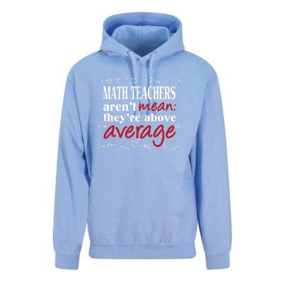 Math Teachers Aren’t Mean Above Average Unisex Surf Hoodie