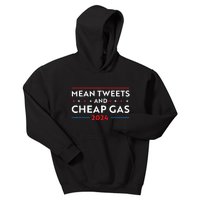 Mean Tweets And Cheap Gas Funny 2024 Pro Trump Kids Hoodie