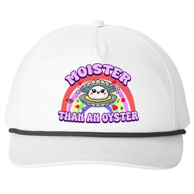 Moister Than An Oyster Funny Shellfish Seafood Snapback Five-Panel Rope Hat