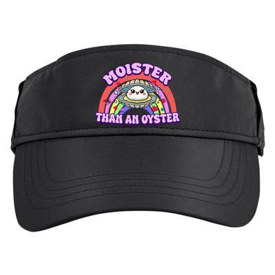 Moister Than An Oyster Funny Shellfish Seafood Adult Drive Performance Visor