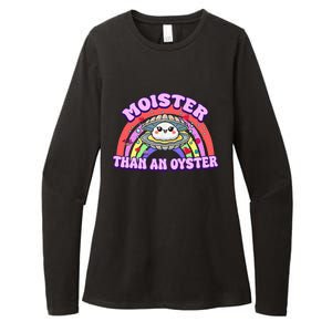 Moister Than An Oyster Funny Shellfish Seafood Womens CVC Long Sleeve Shirt