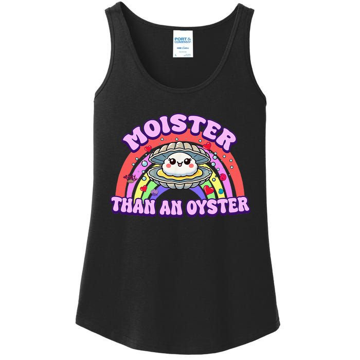 Moister Than An Oyster Funny Shellfish Seafood Ladies Essential Tank