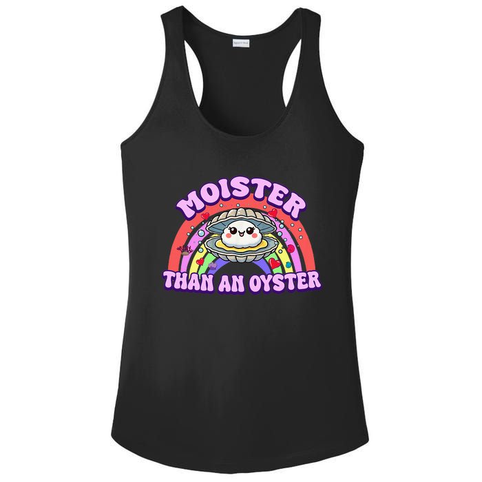 Moister Than An Oyster Funny Shellfish Seafood Ladies PosiCharge Competitor Racerback Tank