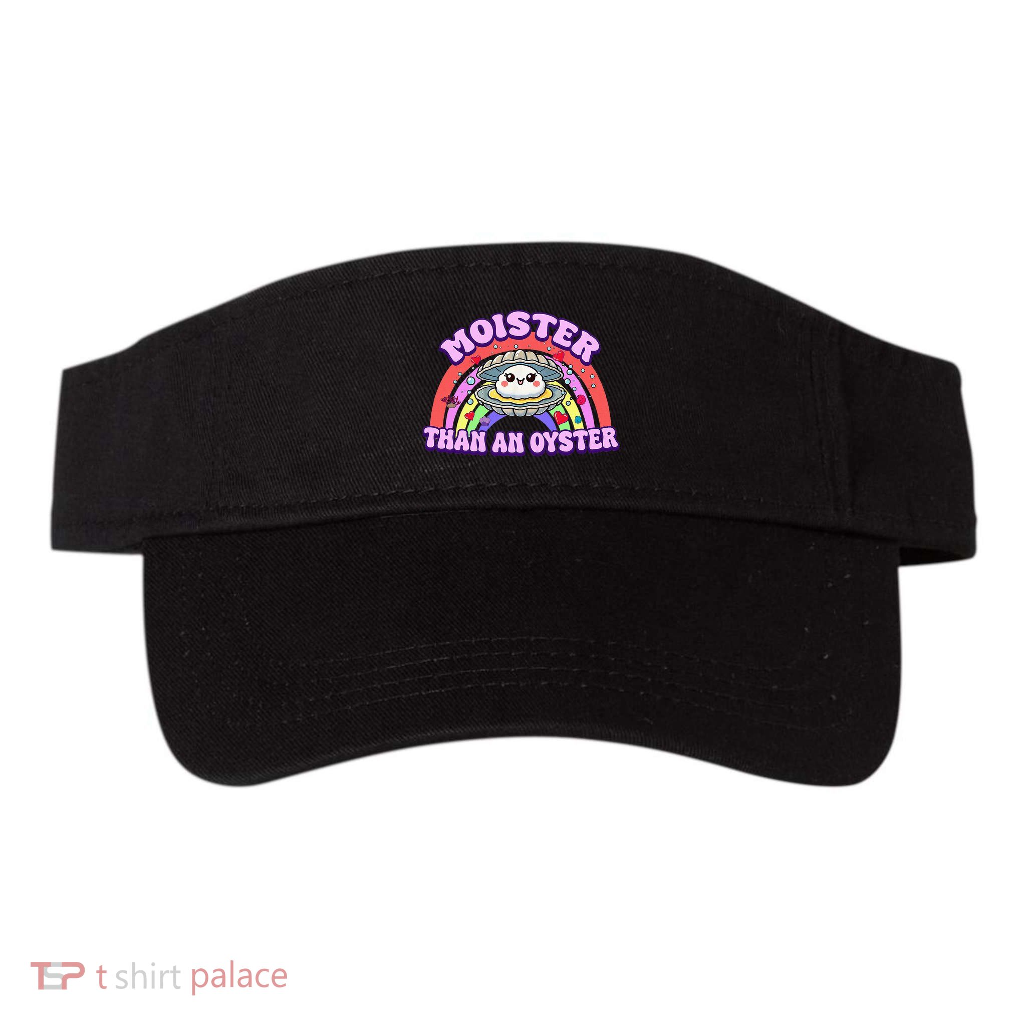 Moister Than An Oyster Funny Shellfish Seafood Valucap Bio-Washed Visor