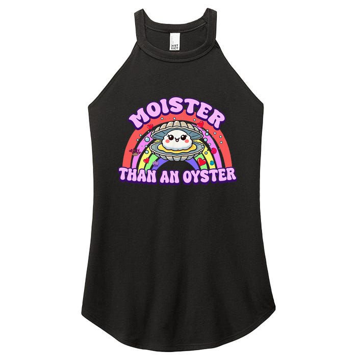 Moister Than An Oyster Funny Shellfish Seafood Women's Perfect Tri Rocker Tank