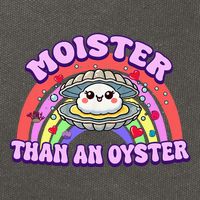 Moister Than An Oyster Funny Shellfish Seafood Cotton Canvas Backpack