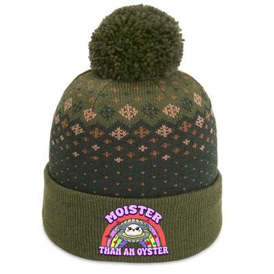 Moister Than An Oyster Funny Shellfish Seafood The Baniff Cuffed Pom Beanie