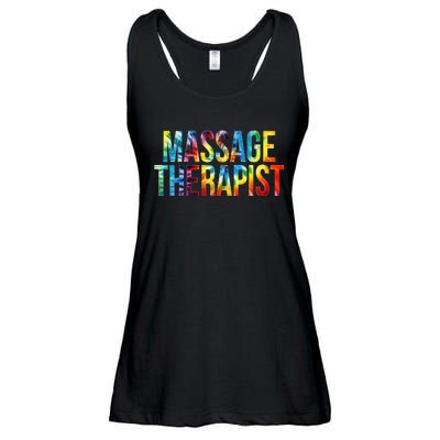 Massage Therapist Appreciation Day Tie Dye Wo For Work Ladies Essential Flowy Tank